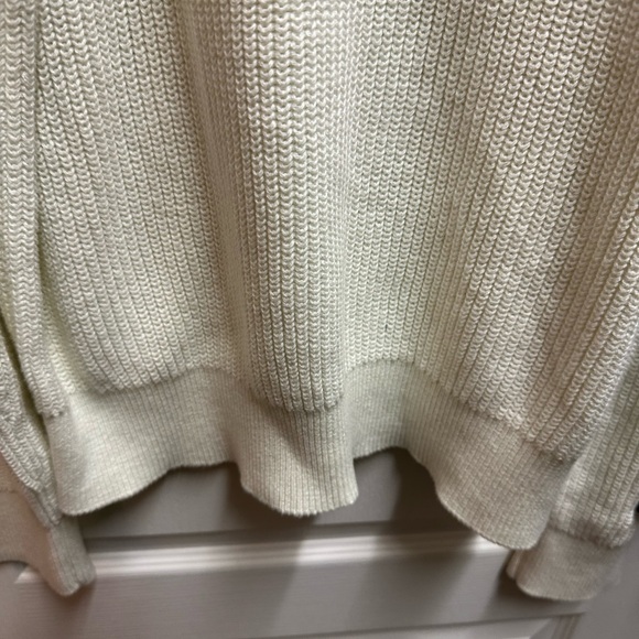 Náutica Women's Cream Sweater with Button Accents size L/ NWT B90 - Picture 3 of 5